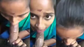 तमिल बीवी का जल्दबाजी में देसी ब्लोजॉब अपने प्रेमी को