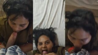 होटल के कमरे में गहरे गले तक लंड चूसना