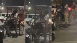 मुंबई की लड़की ने रिक्शावाले को हाथ से सुखाया हिंदी बीएफ में