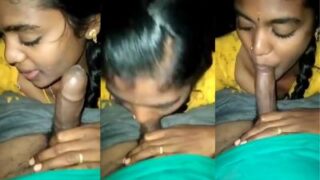 तमिल लड़की का बड़ा लंड चूसने वाला सेक्स वीडियो