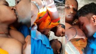 बिहारी पति अपनी बीवी के दूध पीते हुए हाथ से लड़ाता है