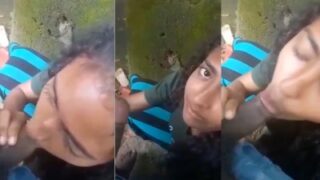 एक कॉलेज की छात्रा बाहर सेक्स करते हुए लंड चूसती है Mms