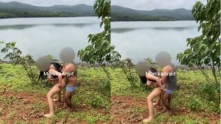 बेशर्म जोड़ा मोनिका-अर्पित का भारतीय बाहरी सेक्स का मजा